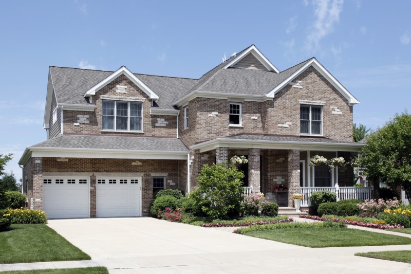 Brick home with front porch